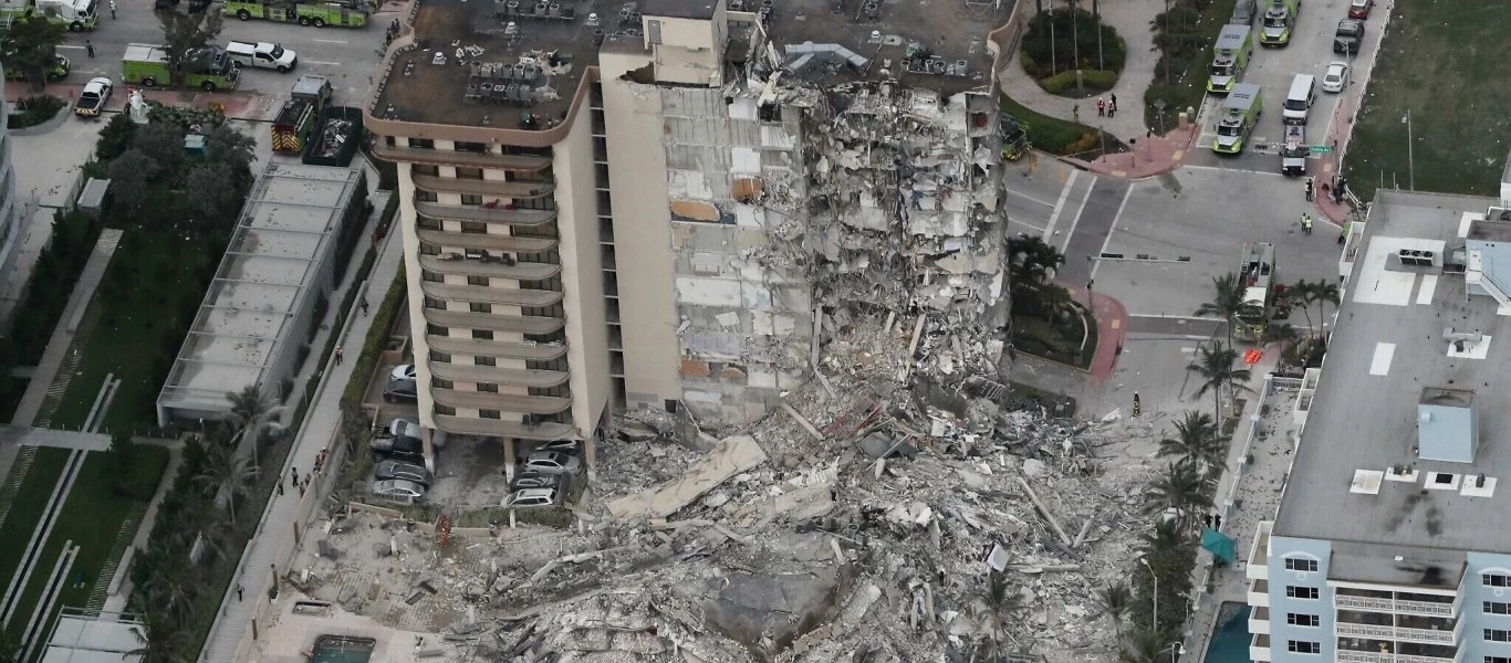 Συγκλονιστικό βίντεο από την στιγμή της κατάρρευσης του 12οροφου κτιρίου στο Μαϊάμι